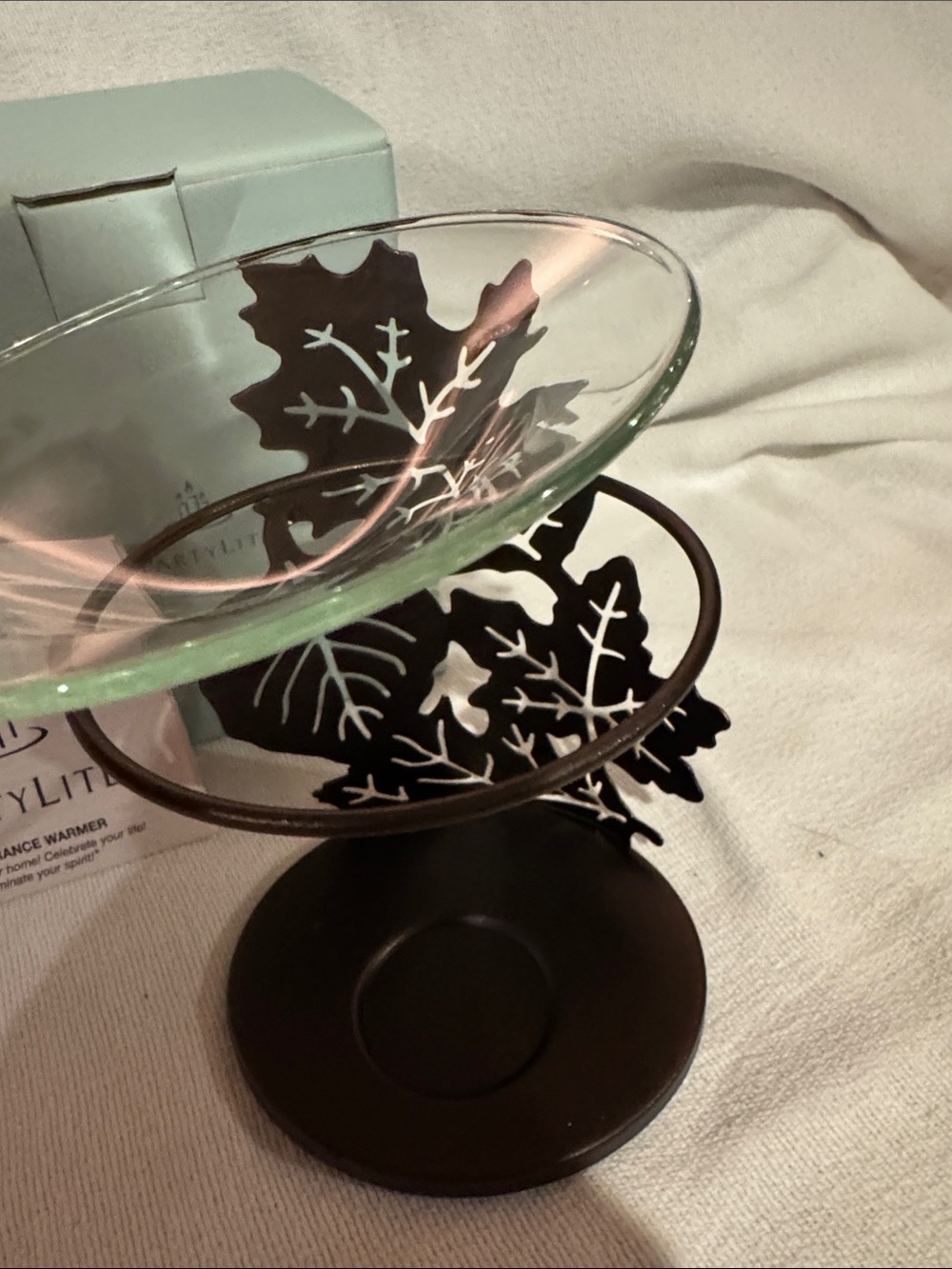 RETIRED PartyLite P90804 - Joy of Autumn Leaf Cut Fragrance Warmer - NWT - Picture 5 of 13